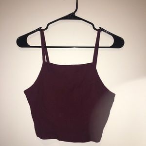 Aeropostale Plum/Dark Purple Halter Crop Top